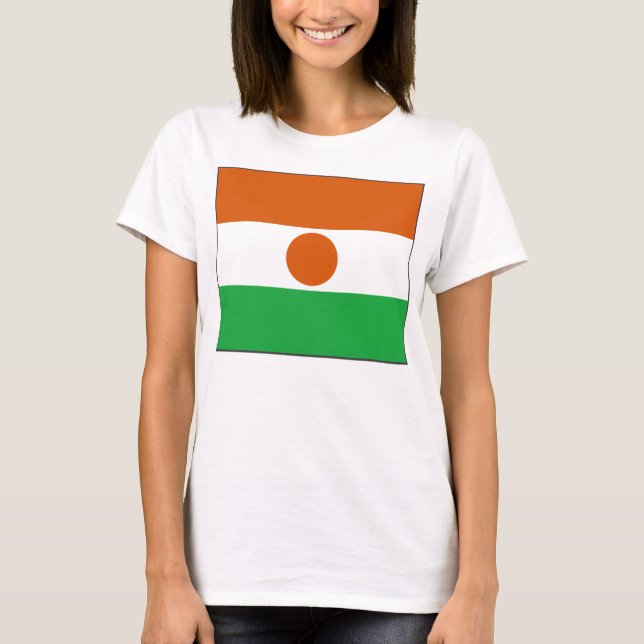 Niger Flag x Map T-Shirt (Front)