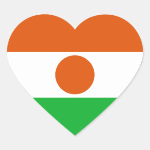 niger heart sticker