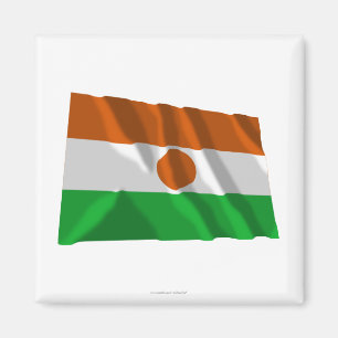 Niger Waving Flag Magnet