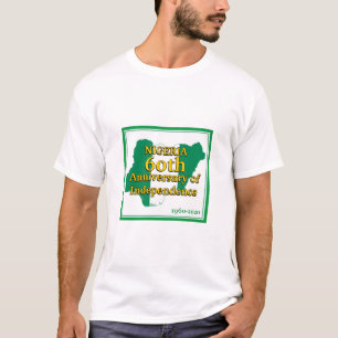 NIGERIA 60th ANNIVERSARY   Nigerian Flag T-Shirt