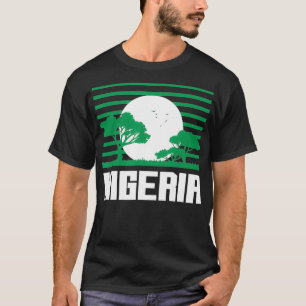 Nigeria Africa Vintage Sunset Savannah Ghanaian Ro T-Shirt