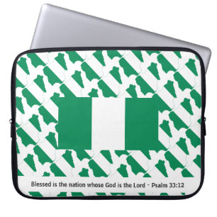 NIGERIA Blessed Nation Christian Laptop Laptop Sleeve
