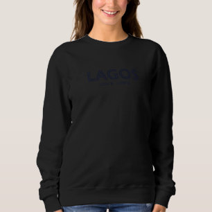 Nigeria City Coordinates - Lagos Premium Sweatshirt