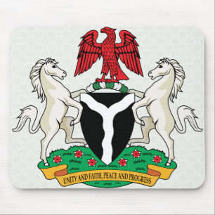 Nigeria Coat of Arms detail Mouse Pad