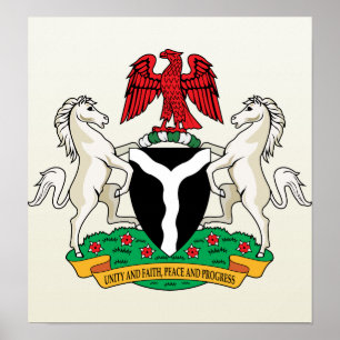Nigeria Coat of Arms detail Poster