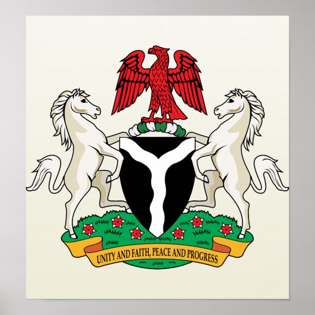 Nigeria Coat of Arms detail Poster (Front)