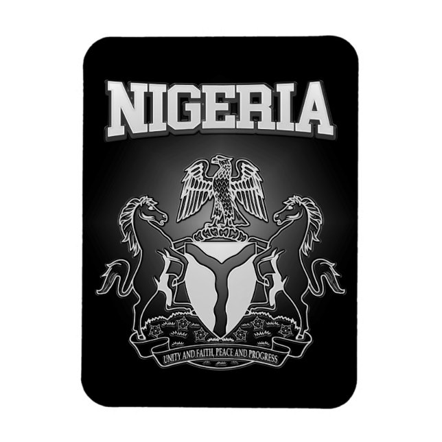 Nigeria Coat of Arms Magnet (Vertical)