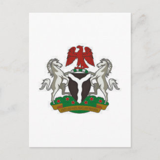 Nigeria Coat of Arms Postcard