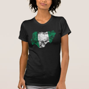Nigeria Distressed Flag T-Shirt