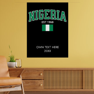 Nigeria Est. 1960 — Personalised Legacy of Pride P Poster