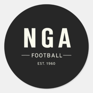 Nigeria Est. 1960 Soccer Heritage Supporter Tee Classic Round Sticker