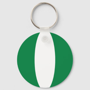 Nigeria Fisheye Flag Keychain