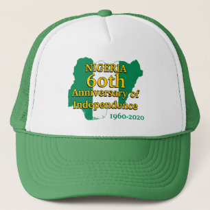NIGERIA FLAG 60th Anniversary Independence Trucker Hat