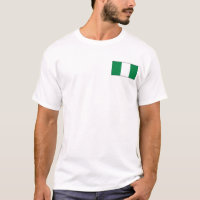 Nigeria Flag and Map T-Shirt