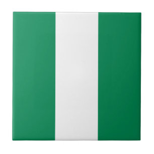 Nigeria Flag Ceramic Tile