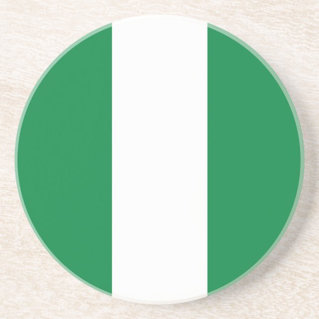 Nigeria flag coaster (Front)