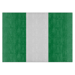 Nigeria flag cutting board