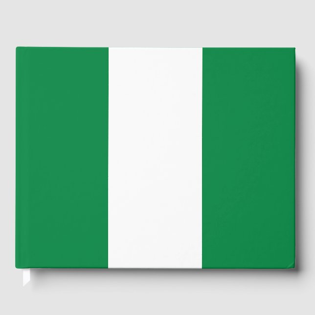 Nigeria flag guest book (Front)