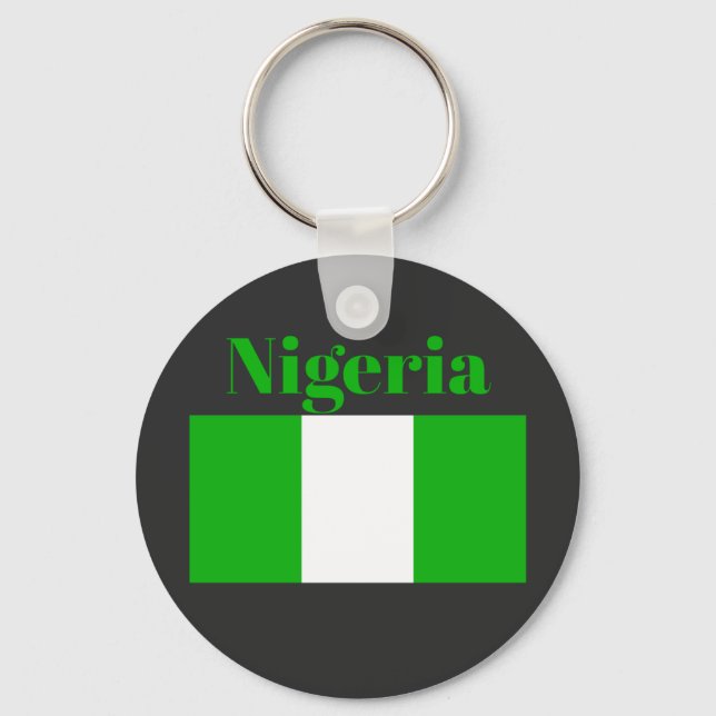 Nigeria Flag Key Ring (Front)