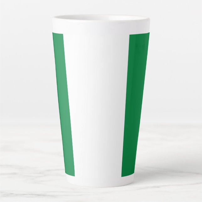 Nigeria flag latte mug (Front)
