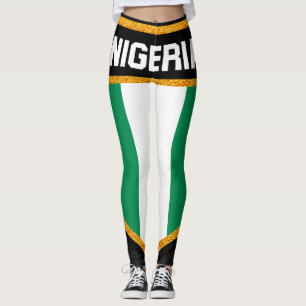 Nigeria Flag Leggings