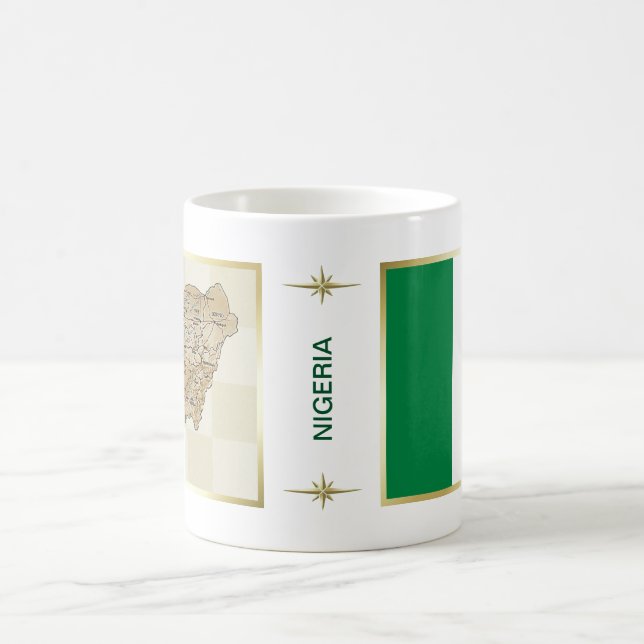 Nigeria Flag + Map Mug (Center)