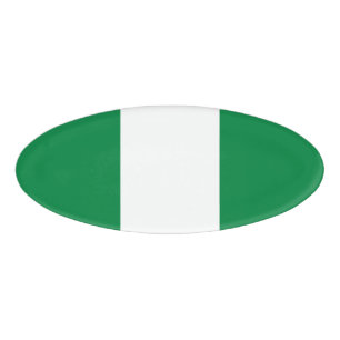 Nigeria flag name tag