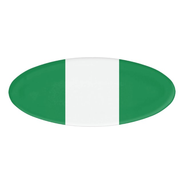 Nigeria flag name tag (Front)