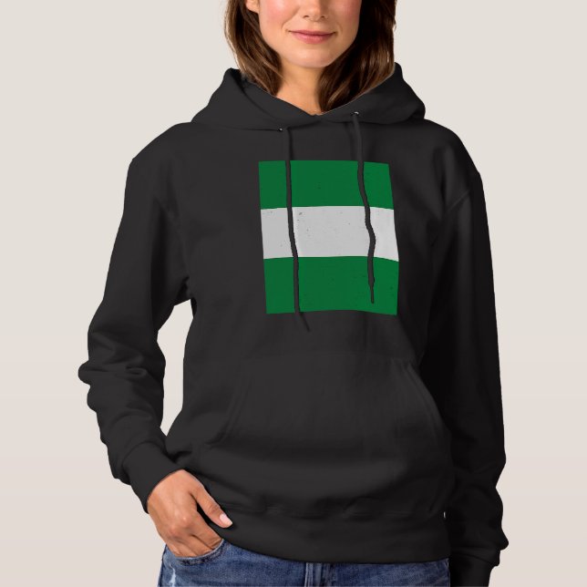 Nigeria Flag Nigerian Pride Travel Hoodie (Front)