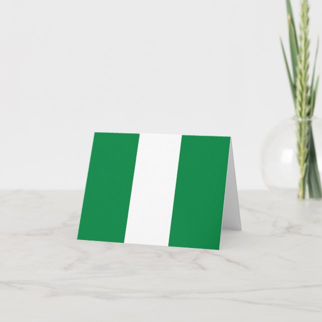 Nigeria flag note card (Front)