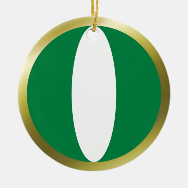 Nigeria Flag Ornament (Front)