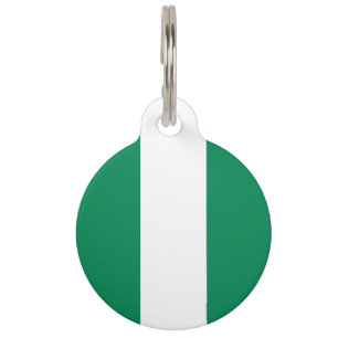 Nigeria Flag Pet Tag