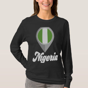 NIGERIA Flag Pin I Love NIGERIA Travel T-Shirt