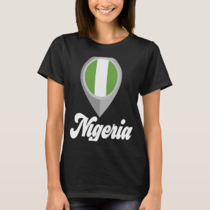 NIGERIA Flag Pin I Love NIGERIA Travel T-Shirt