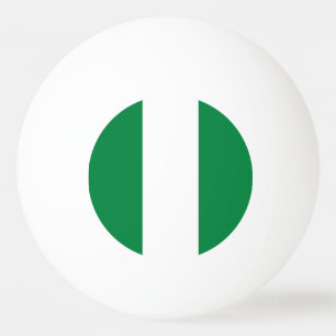 Nigeria flag ping pong ball