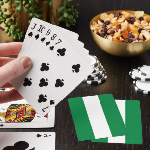 Nigeria flag playing cards