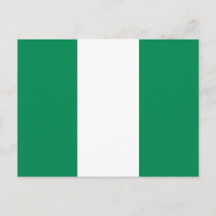 Nigeria Flag Postcard