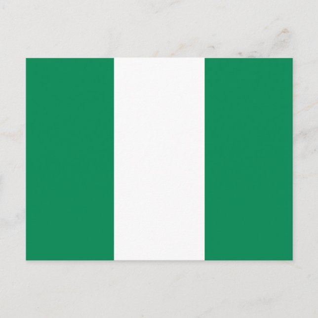 Nigeria Flag Postcard (Front)