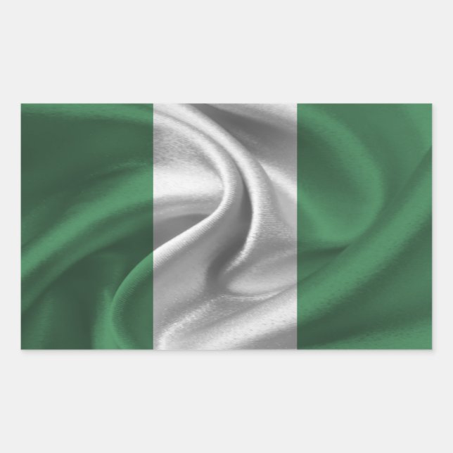 Nigeria Flag Rectangular Sticker (Front)