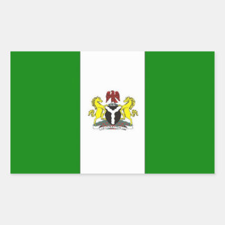 Nigeria Flag Rectangular Sticker