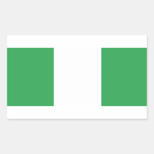 Nigeria Flag Rectangular Sticker