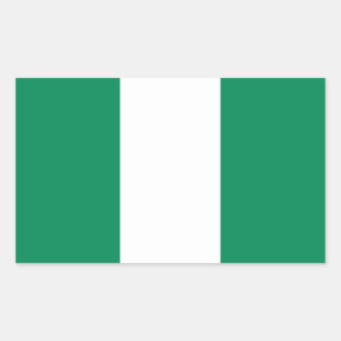 Nigeria Flag Rectangular Sticker