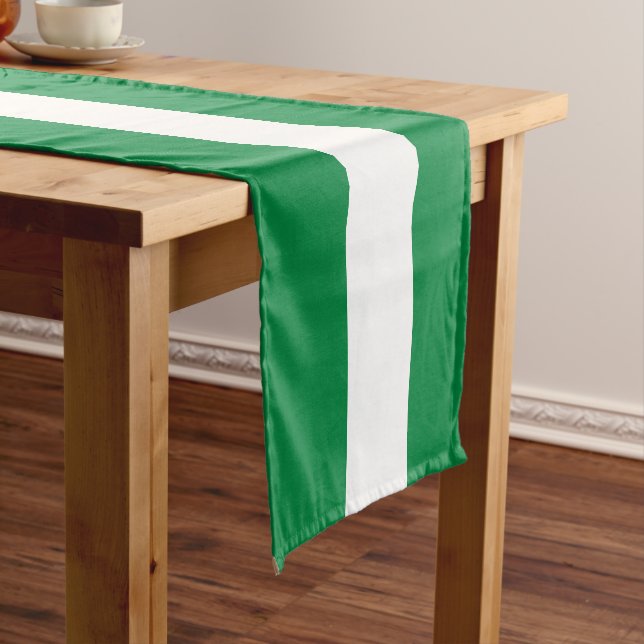 Nigeria flag short table runner (In Situ)