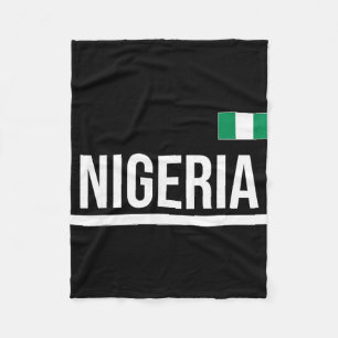 Nigeria Flag Sports Jersey Fleece Blanket