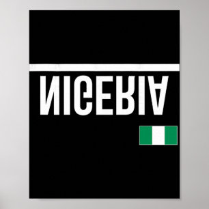 Nigeria Flag Sports Jersey Poster