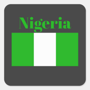 Nigeria Flag  Square Sticker