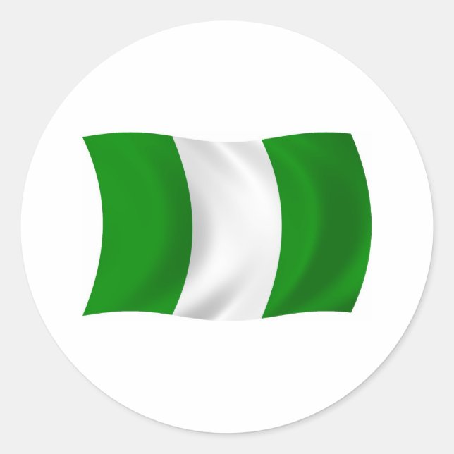 Nigeria Flag Sticker (Front)