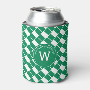 NIGERIA FLAG Stylish Customised Monogram Nigerian Can Cooler
