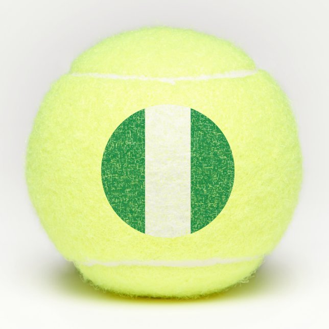 Nigeria flag tennis balls (Front)
