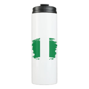 Nigeria flag thermal tumbler